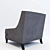 Title: Delfi Modern Armchair - Stylish and Compact 3D model small image 2