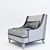 Title: Delfi Modern Armchair - Stylish and Compact 3D model small image 3