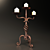 Elegant Iron Twist Candle Holder 3D model small image 3