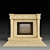  Mykonos Fireplace: Sleek & Stylish 3D model small image 1