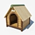 Cozy and Stylish Doghouse for Medium-Sized Dogs 3D model small image 1