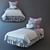 Adorable Baby Bedding Set 3D model small image 1