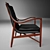 Zealand Lounge Armchair: Modern Comfort for Your Living Space 3D model small image 2