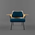 Classic Designer 658 Chair 3D model small image 1