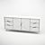 Sleek Storage Solution: Modern Cabinet 3D model small image 3