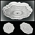 Elegant Gypsum Ceiling Ornament 3D model small image 1