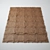 Elegant Leather Rug 3D model small image 1