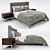 Soft Marvel Bed: Elegant 3D Design 3D model small image 1