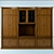 Elegant Office Wardrobe Set 3D model small image 1