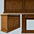 Elegant Office Wardrobe Set 3D model small image 3