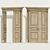 Classic Double-panel Door 3D model small image 1