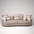 Mega Ruby 2-Seater Sofa: Luxurious Bedding 3D model small image 1