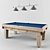 Marseille Steel Pool Table 3D model small image 1