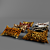 Luxury Fur Pillow Set 3D model small image 2