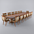 "Emergroup" Table & Chair Set 3D model small image 1
