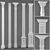 Versatile Mapped Pilasters: Classic Style & Wood-like Finish 3D model small image 1