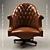 Sleek Rotating Chair SHINE 3D model small image 1