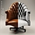 Sleek Rotating Chair SHINE 3D model small image 2