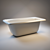 Ceramic Bathtub 3D model small image 1