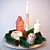 Festive Candle Set: Christmas Decor 3D model small image 1