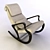 Russian Wooden Rocking Chair 3D model small image 1