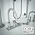 Sleek Designer Faucet Set 3D model small image 3