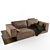 Blest B102: Elegant Fabric and Wood Sofa 3D model small image 1