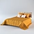Modern Plywood Bed 3D model small image 1
