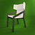 Elevate Light Armchair: Sleek & Stylish 3D model small image 2