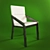 Elevate Light Armchair: Sleek & Stylish 3D model small image 3