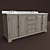 Elegant French Double Vanity 3D model small image 2