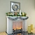 Festive Fireplace: Christmas Decor 3D model small image 1