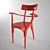 Hermann Czech Chair: Stylish Design, Comfortable Seat 3D model small image 2