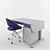 Compact Desk & Chair Set 3D model small image 1