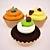 Delicious Cream-filled Cupcakes 3D model small image 2