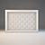 Elegant Gypsum Decorative Grille 3D model small image 1