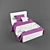 Cozy Dream Bedding Set 3D model small image 1