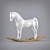 Elegant Equine Figurine 3D model small image 1