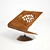 Elegant Jori Ascot Chair 3D model small image 1