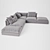 Modular Macchiato Sofa - Customizable Comfort 3D model small image 1