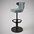 Nautical-inspired Captain's Bar Stool 3D model small image 1