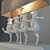 Whimsical Dancing Cow Sculpture 3D model small image 2