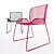 Modern Perforated Chair 3D model small image 1