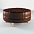 Moycor Confort Round Ottoman - Luxurious Velvet Upholstery 3D model small image 2