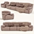 Premium Dali Sofa and Chair Set 3D model small image 1