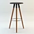 Sleek Vig Barstool 3D model small image 1