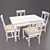 Modern Italian Giglio Dining Set 3D model small image 3