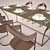 Modern Kitchen Table & Chairs 3D model small image 3