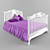 Title: Elegant Cleopatra Teen Bed 3D model small image 1
