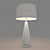 Elegant Glass Vase Table Lamp 3D model small image 2